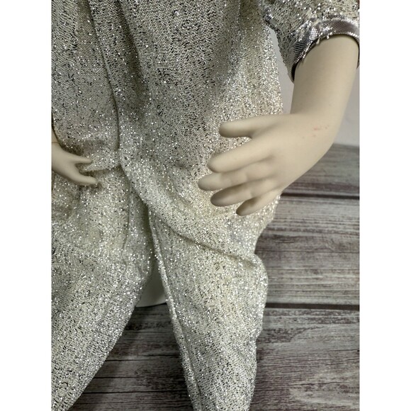 Vintage Capodimonte Deza Porcella Doll Jester Clown 16” Italy w/ Display - Picture 14 of 14